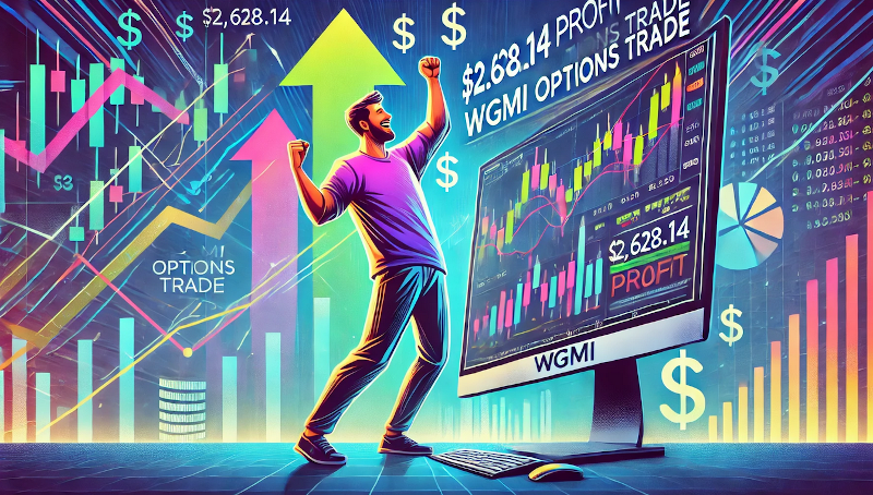 Glücklicher WGMI Optionen Trader